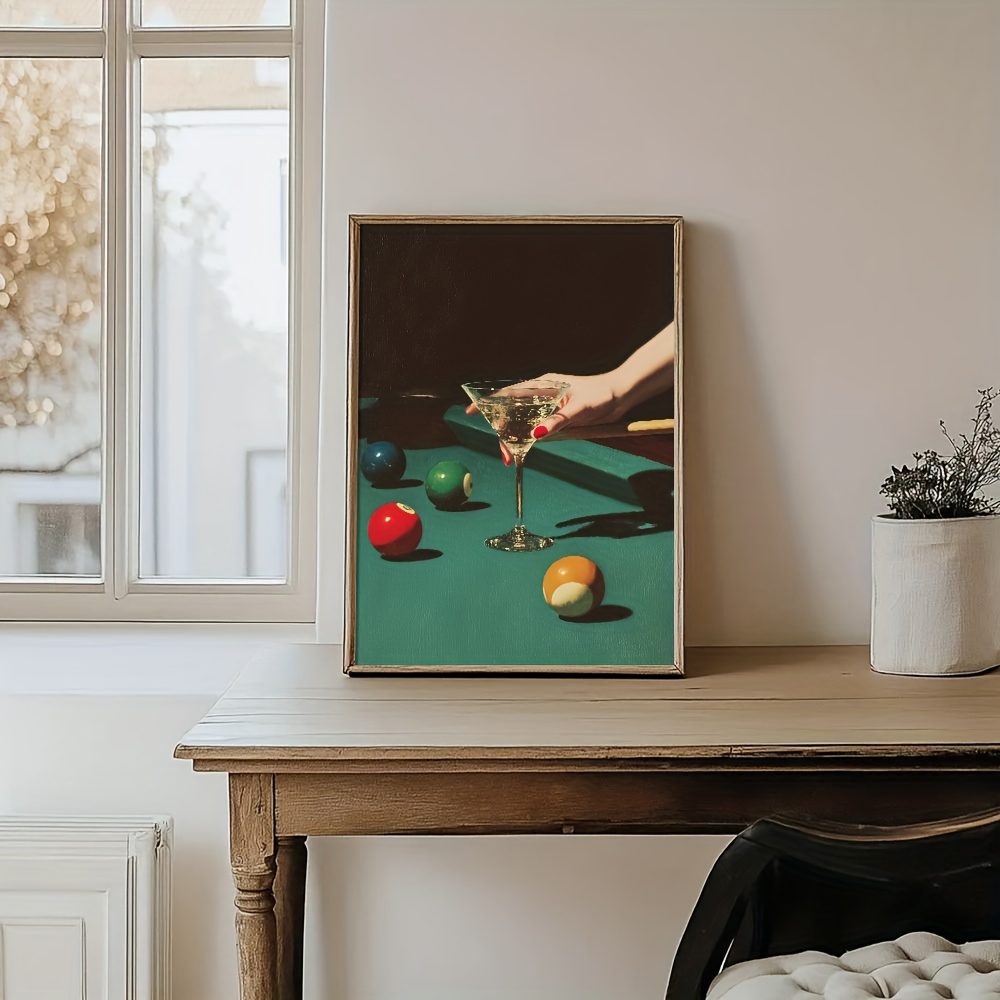1 affiche vintage de billard,  - Office Furniture At Home avis et prix