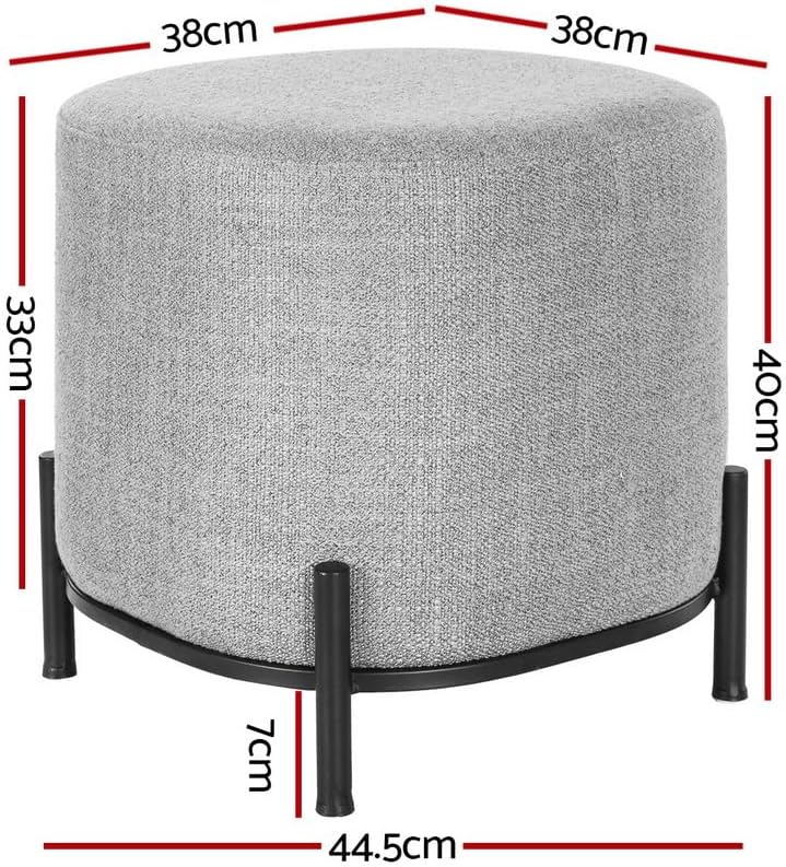 **/Ottoman, repose-pieds rond, - Office Furniture For Home avis et prix